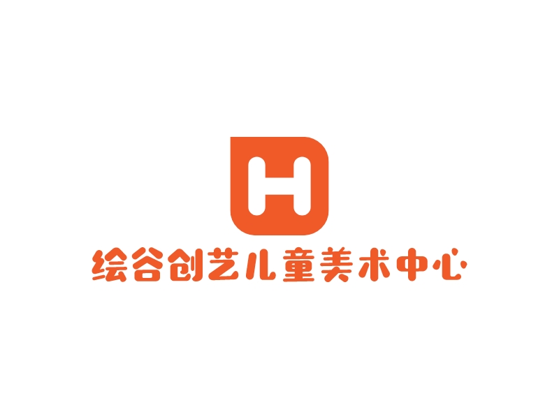 绘谷创艺儿童美术中心logo设计