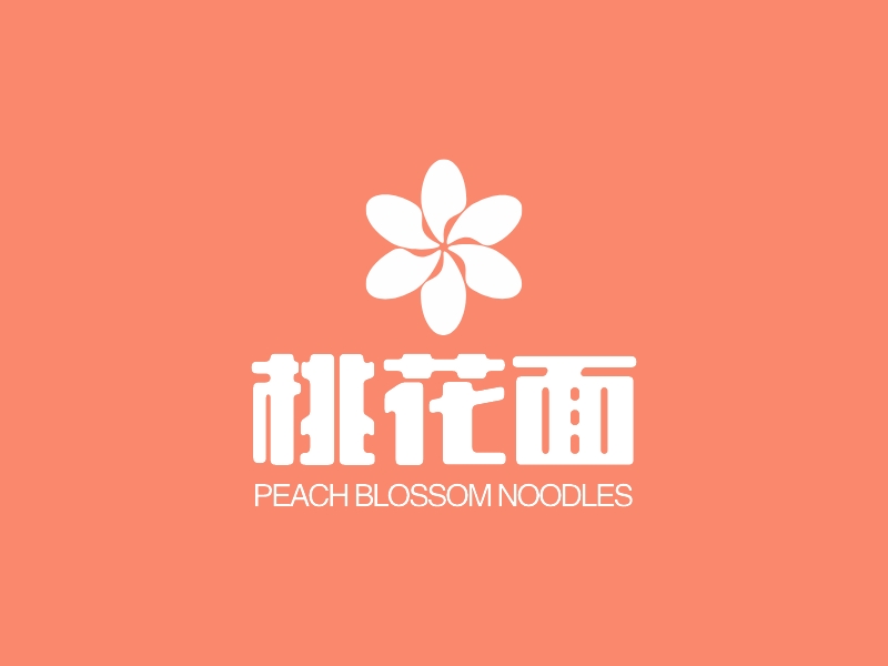 桃花面logo设计
