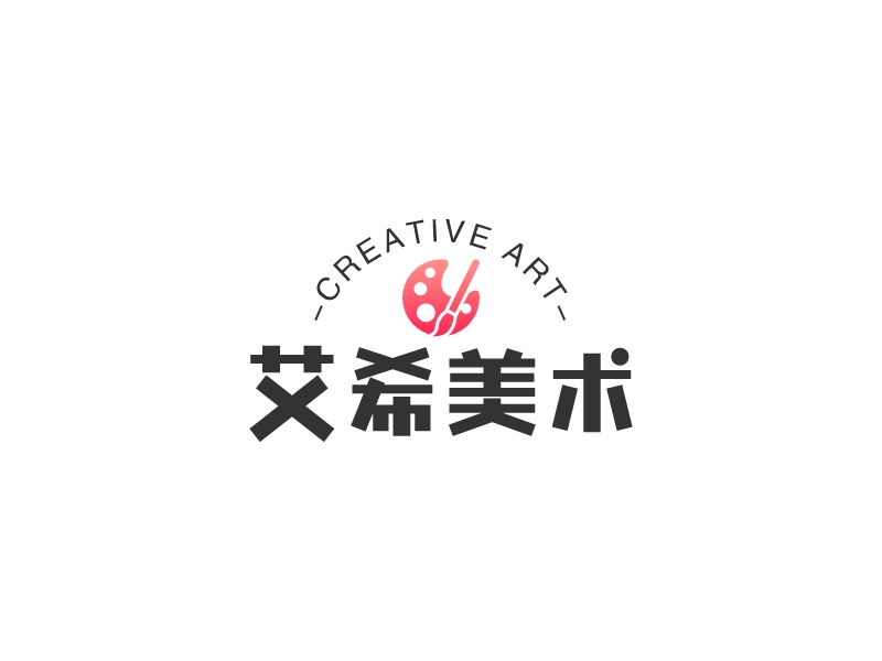 艾希美术logo设计