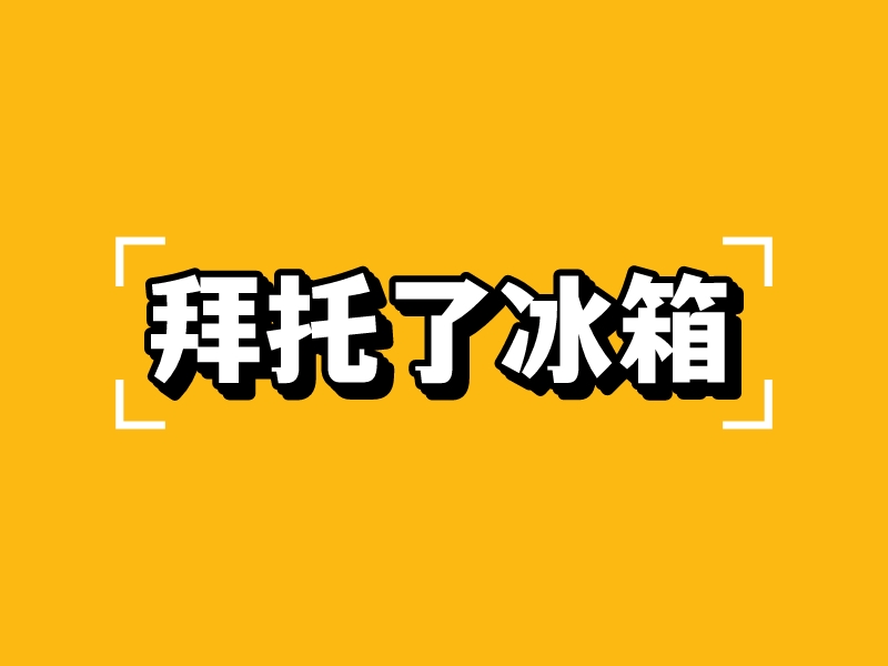 拜托了冰箱LOGO设计