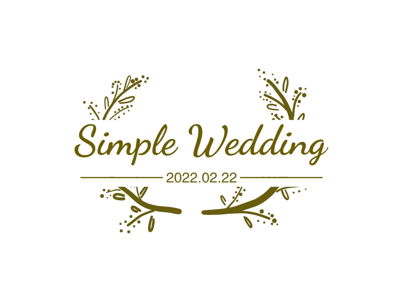Simple Wedding Logo Maker - Design Simple Wedding logos online