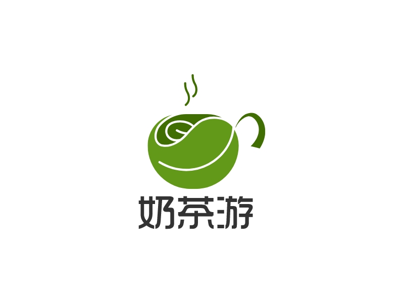 奶茶游logo设计