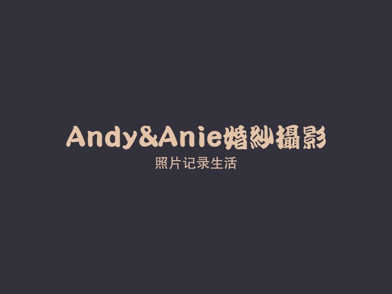 Andy&Anie婚纱摄影logo设计