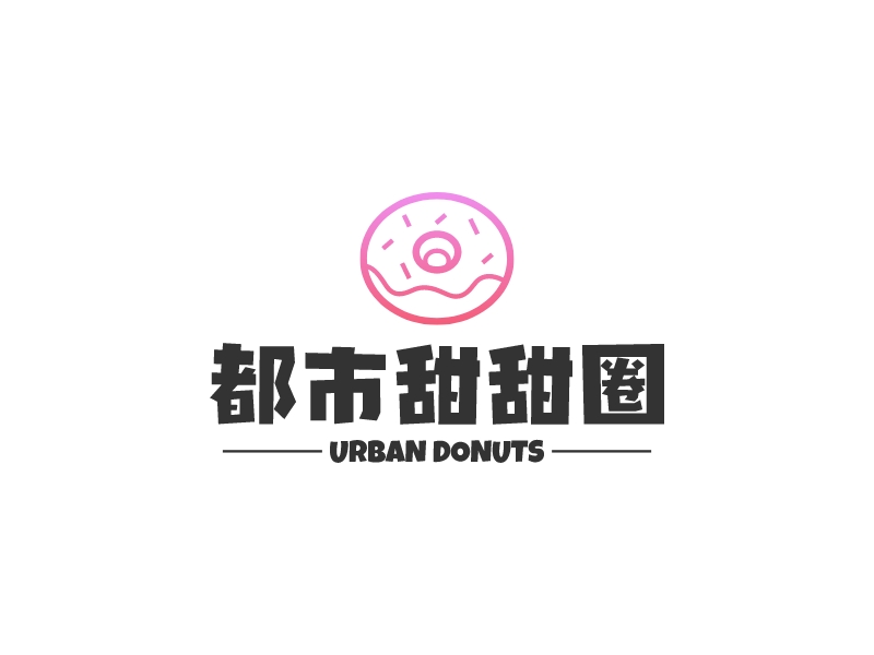 都市甜甜圈logo设计