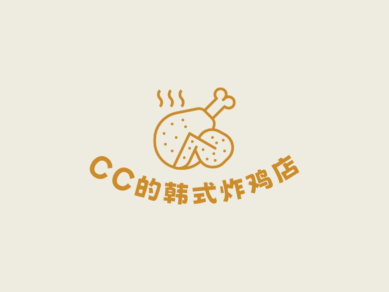 CC的韩式炸鸡店LOGO设计