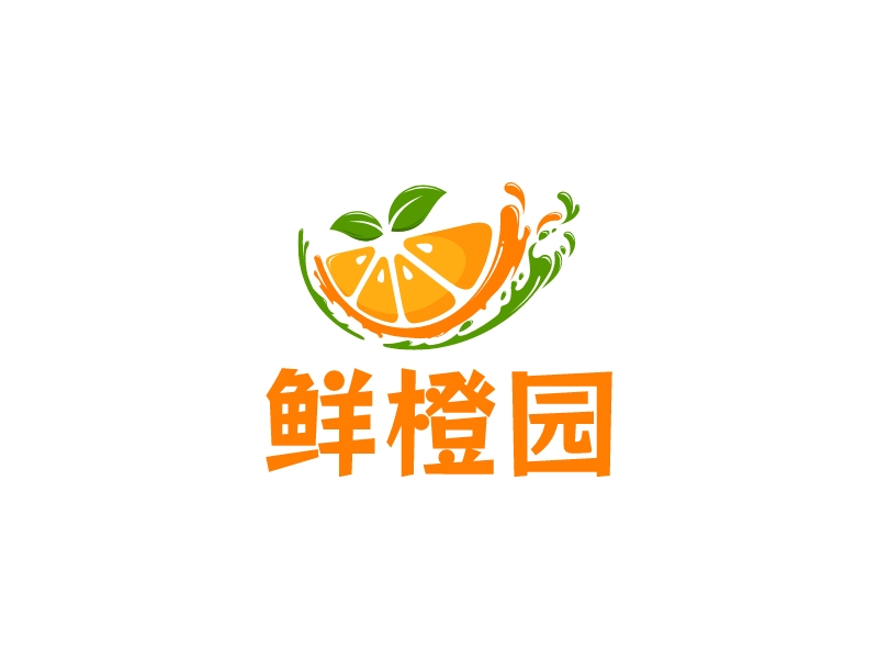 鲜橙园LOGO设计