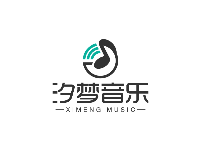 汐梦音乐logo设计